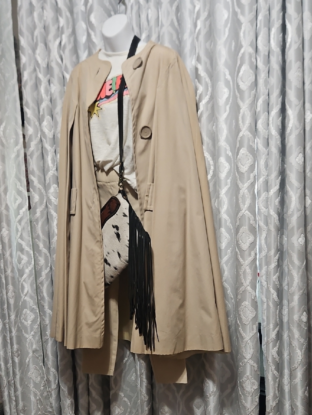 Vintage Higbee Company Lined Cape/Cloak With Arm Holes